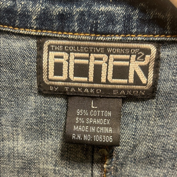 Berek Blue Denim Jacket with Cream Lace Accents - Picture 2 of 8